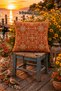 Terra Romance Heritage Terracotta Vintage Damask Patterned Decorative Throw Pillow Cover |   Classic Botanical Living Room Decor