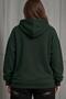 Sw Butterfly Printed Women's Large Size Oversized Hooded Two-Thread Cotton Sweatshirt Relaxed Fit - 2