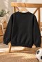 Boy's 3 Thread Threaded Black Sweatshirt - 2