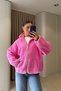 Pocket Detailed Zippered Jacket-Pink Pink - 3