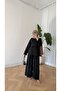 Women's Hijab Waist-Tied Two-Piece Set Tunic Pants Bottom Top Set - 4