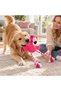 Flamingo Dog Toy 30cm, Plush Squeaky Toy with Rope Legs for Puppies - 4