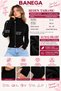 Women's Turtleneck High Neck Ultra Soft Ribbed Flexible Slim Fit Basic Green Sweater Blouse Body - 3