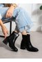 Escar Black Heeled Women's Boots - 2