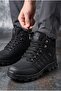 Men'S, Lace-Up, Zippered, Fur-Lined, Thick Sole Boots - 8