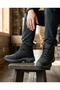 Outdoor Trekking Boots Lace-Up Non-Slip Sole Daily Walking Shoes