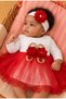 Tutu Dress - Mevlüt Dress with Inner Dress (Suitable for Summer and Winter Use) with Bandana and Shoe Gift Set - 2