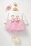 Tutu Dress - Mevlüt Dress with Inner Dress (Suitable for Summer and Winter Use) with Bandana and Shoe Gift Set - 4