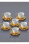 Selçuklu Plain White Turkish Coffee Set - 2