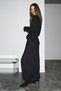 Tarn women's knitted peblum shirt-looking black blouse - 6