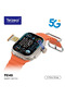 5G+ TC45 Smart Watch – 2.2 Inch HD Touchscreen, 8MP Camera, SIM Support, Versatile for Ladies & Gents in Silver