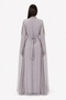 Women's Long Caftan with Hand Embellishments and Extended Sleeves Above the Wrist Model 08 - 4