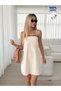 Rochie mini, crem - 3