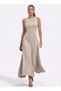 Women's Minimalist Design A-Line Suede Fabric Dress