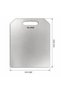 Stainless Steel Cutting Board 26X20 cm Metal Chopping Board Satine Cutting Board Multi-Purpose for Kitchen - Int-009-A - 4