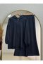 Nilbahar Hooded Zippered Trousers Set-Ma2877 Anthracite - 2