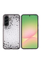 Galaxy A56 Case Camera Raised Silvery Drop Stone Silicone