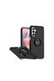 Ring Case 360 Compatible with Samsung Galaxy A17 5g °   Rotatable Ring Stand, Elevated Camera Protection, and a Design with a Cover Function, Practical Construction for Everyday Use. Black