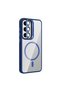 Galaxy S25 Case with Camera Stand, Magsafe Compatible, Transparent Back, Silicone - 4