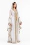 Women's Long Caftan with Shiny Stones and Chiffon Two Piece Caftan, 06 - 3