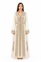 Ladies Long Caftan with Embroidery and Shiny Stone Work Latest Model15