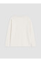 Two Mt Shop Quality Lcw Dream Ecru Combed Cotton Printed Long Sleeve Women's Pajama Set - 4