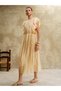 Rochie maxi, galben - 4