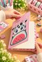 Magnetic Notebook Cute Cow – 160 Pages, 13X18 cm Lined Faux Leather Notebook - 3