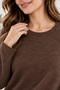 Women's Plus Size Blouse Knitwear Soft Textured Basic Crew Neck Long Sleeve Sweater - 3
