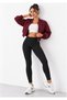 Women's Black Steel Interlock Corset Supported Body Shaper Gathering High Waist Leggings - 2