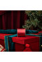 Christmas Tree Ribbon Double Sided Burgundy 6cm X 2m