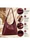 Women's Hobo Shoulder & Hand Bag Soft Leather Adjustable Strap Large Volume 3016