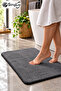 40*60 cm Gray Color Bath Mat Water Absorbent Non-Slip - 2