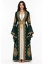 Women's Long Caftan with Handwork Stones and Embroidery on It Model 10