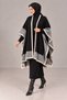 Women's dress and poncho 2-piece knitwear set