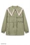 معطف كاكي مبطن بياقة مزدوجة - 6