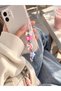 Pink Phone Charm |   Korean Style Phone Strap Bag Charm with Butterfly Rainbow Star Figure - 2