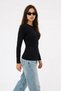 Women's Comfort Casual Spring Black Blouse - 6