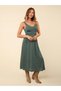Rochie maxi, verde - 6