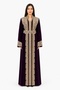 Women's Long Caftan with Shiny Stones and Pearl Work, Model 12