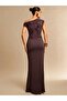 Rochie maxi, maro - 2