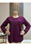 Women's Floral Embroidered and Sparkling Stone Winter Mom Combed Cotton Blouse