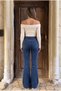 High Waist Flare/Spanish Denim Pants - 6