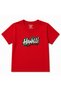 Hawalli Kuwait Kids Graphic Printed T-Shirt - Green & Red Urban Graffiti Design