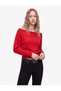 Viscose Blended Boat Neck Long Sleeve Knit Sweater - 2