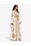 Women's Long Caftan with Handwork Stones and Embroidery on It Model 10 - 3