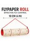Flying Insect Glue Sticker Trap Roll | 10CM x 4M | Eco-Friendly Indoor Fly Catcher | Sticky Paper Strip for Mosquito, Gnats, Fruit Fly | Safe Pest Control with Hooks