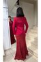 Women's Lace Jacket Skirt Set Three-Piece Set– Shoulder Embroidered Blazer Jacket, Lined Long Skirt, Blouse 3-Piece Set - 4