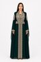 Women's Long Caftan with Shiny Stones and Pearl Work, Model 13