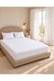 Natural Touch White Buldan Linen Textured 100% Cotton Elastic Bed Sheet Set (30Cmkadaruyumlu) - 3